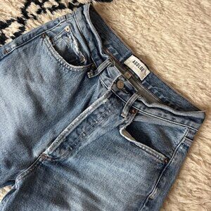 Agolde Riley High Rise Straight Crop Jeans